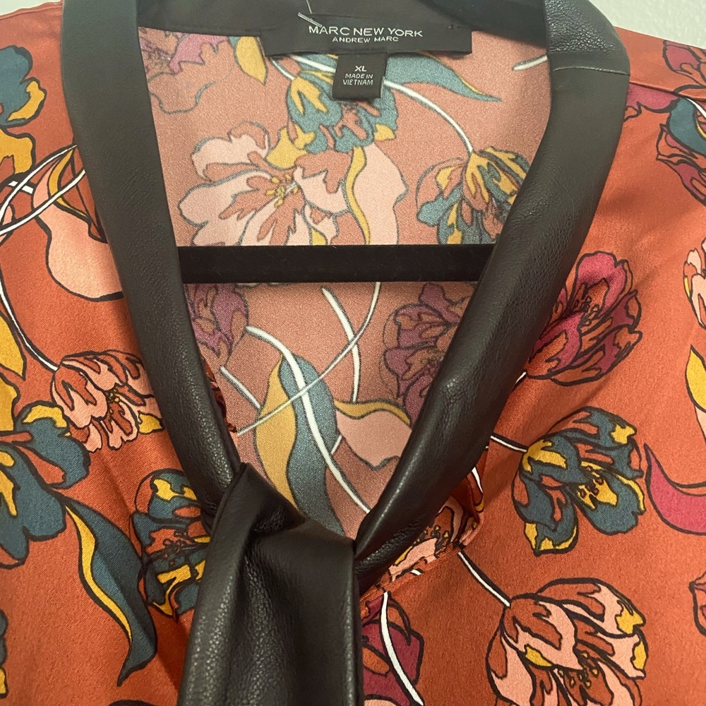 Women’s satin XL blouse